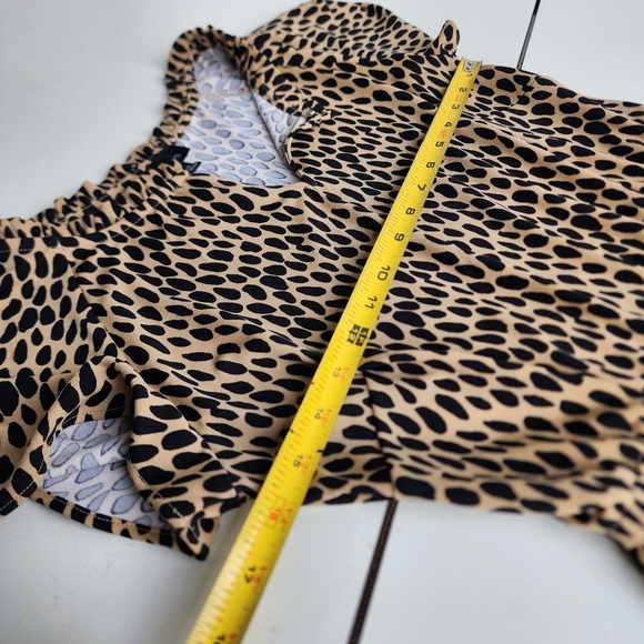 Talbots Women's Short Sleeve Dress Black Beige Pebble Stretch Midi Sz XS - Picture 12 of 15